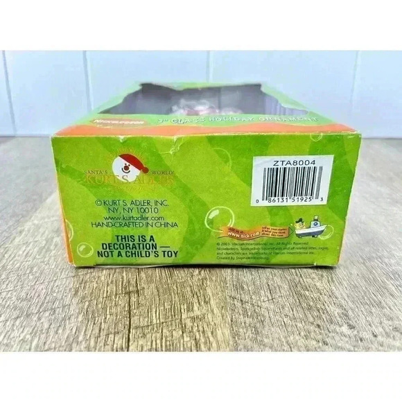 Spongebob Squarepants & Patrick Kurt Adler 2003 Glass Christmas Ornament Vtg Y2K - Picture 8 of 9